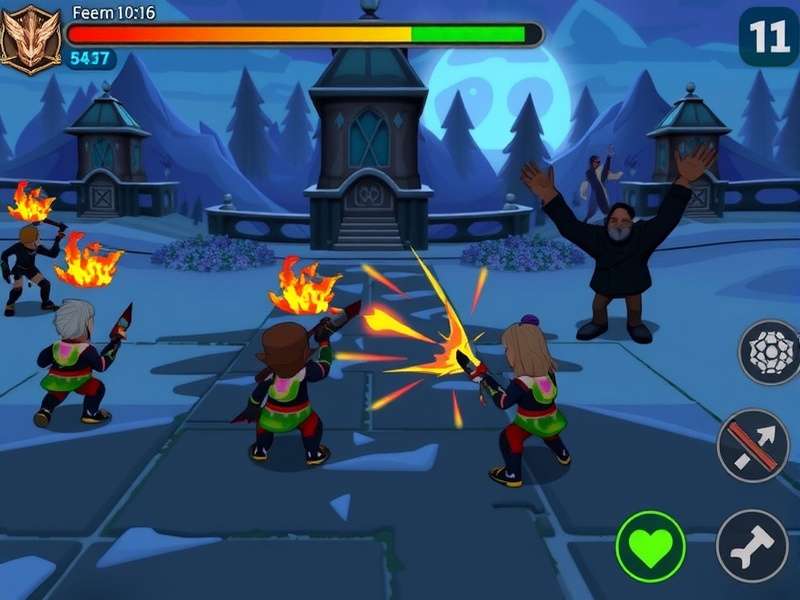 Blaze Warrior Quest combat screenshot